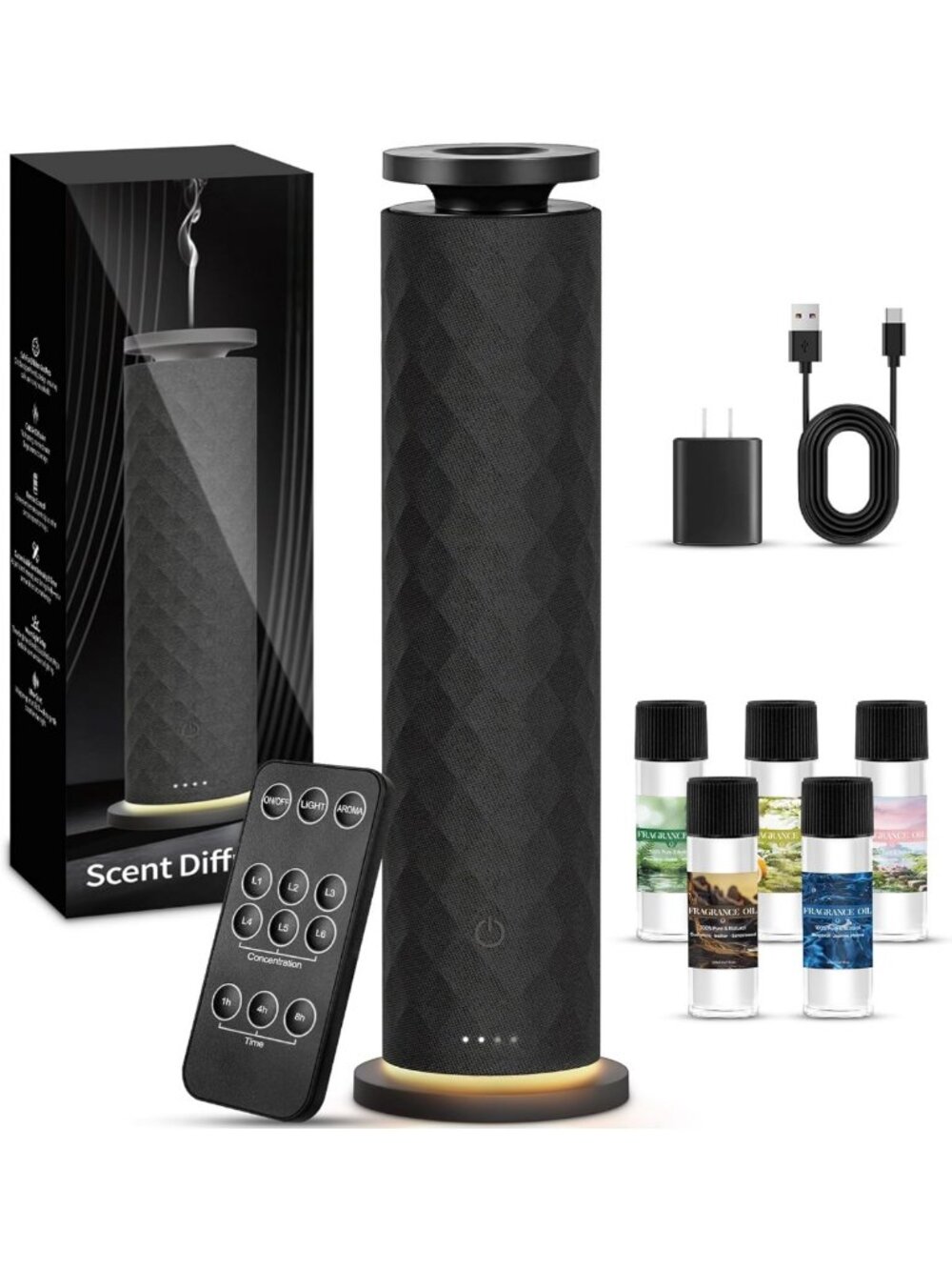 Waterless Scent Diffuser for Home & Office | Quiet Aromatherapy Essential Oils